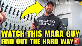 WATCH: Drunk MAGA Guy Gets HUMBLED By No-Nonsense Cops🚨
