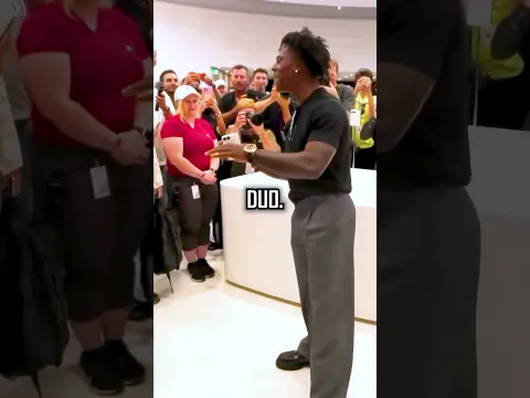 Speed Did A Backflip In The Apple Store! 😱📱 #IShowSpeed #Apple #iPhone #shorts