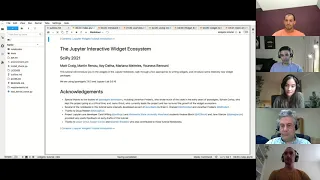 The Jupyter Interactive Widget Ecosystem SciPy 2021