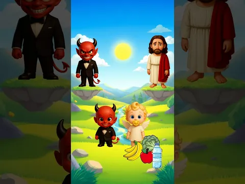 Jesus Healthy Foods Vs Devil Junk Food 🥘 #jesusquiz #jesuschrist #jesusquiz