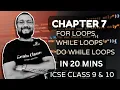 Conditional Constructs in java for while do-while Iterative Statements ICSE class 9 10