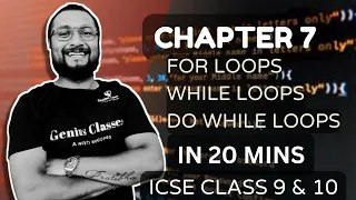 Conditional Constructs in java for while do-while Iterative Statements ICSE class 9 10