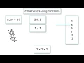 C Program To Find Prime Factors of a Number using Function