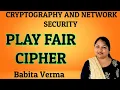 playfair cipher Substitution Techniques Cryptography and Network Security by Babita Verma