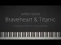 Lagu Braveheart \u0026 Titanic: Piano Suite - A James Horner Tribute \\\\ Synthesia Piano Tutorial