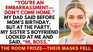 My Dad Banned Me From Mom’s Birthday—Then My Sister’s Boyfriend Looked at Me and Said “Hi, Boss”...