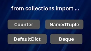 Python Collections Module Counter and Other Classes