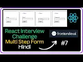 Multi Step Form - React JS Interview Challenge