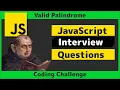 LeetCode 125 - Valid Palindrome Solution Explained JavaScript