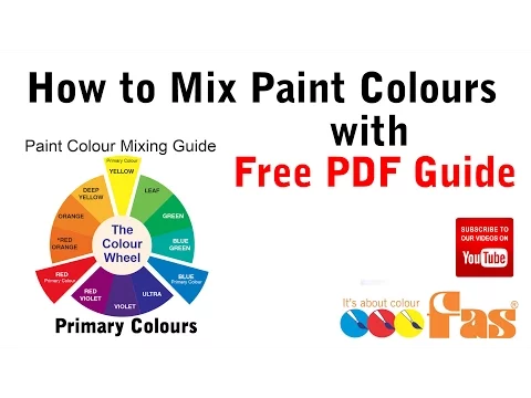 Download MP3 How to Mix Paint Colours Tutorial with Free Download PDF Chart - DIY For Beginners