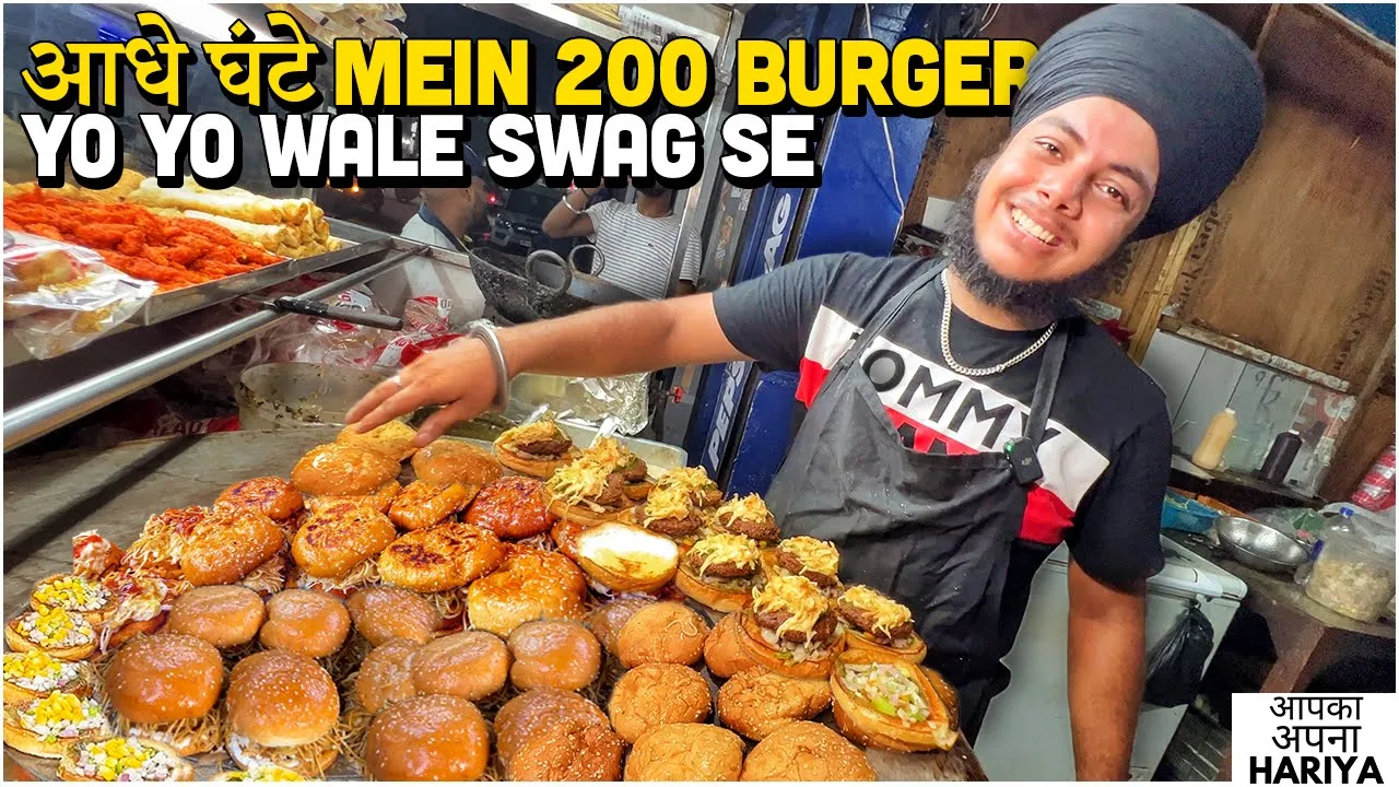 30/- Rs Only Indian Street Food   20-Yr-Old Bhaji ka Nibba Nibbi Burger, Malai Manchurian Momos 