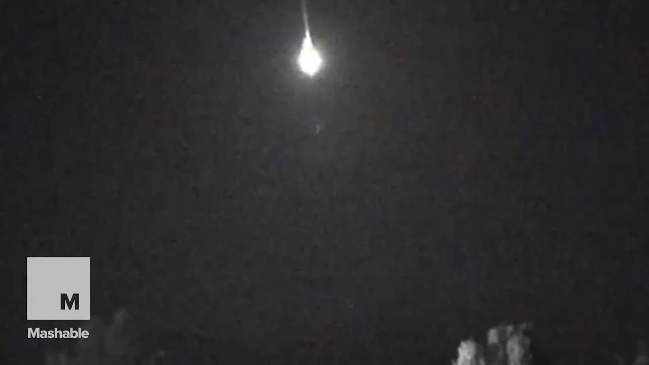 Footage shows a fireball during the Perseid meteor shower | Mashable