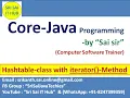 Hashtable class with iterator Method Java Collections Framework Iterator cursor