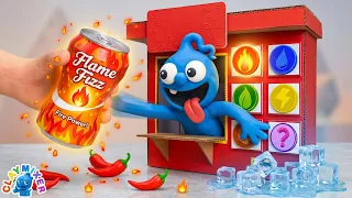 Tiny et le Distributeur Automatique d'Éléments 🔥🌊 Défi Culinaire Amusant pour Enfants