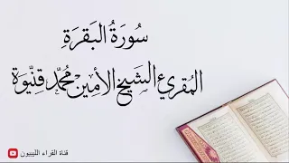 سورة البقرة القاريء الأمين محمد قنيوة 