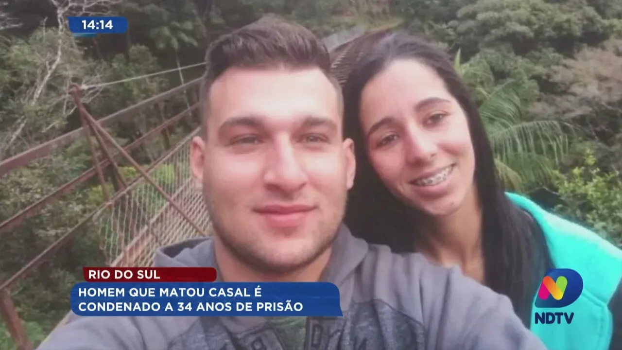 Rio do Sul: homem que matou casal é condenado a 34 anos de prisão