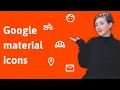 How to use Google Material Icons with examples HTML CSS
