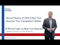 Use the Secret Power of GSA CALC Tool Discover the Billing Rates of Your Small Business Competitor