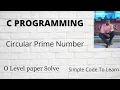 Circular Prime Number in C PROGRAM