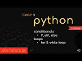 06 Learn Python - Conditionals and Loops in Python