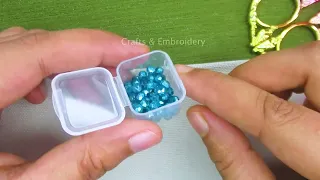 Designer inspired beaded lace border embroidery for beginner!