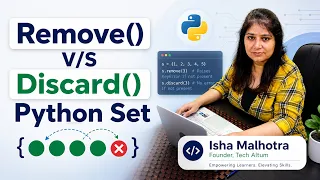 Python Set discard vs remove Explained Simply Python for Data Analyst