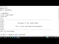 How to make a login menu with bat