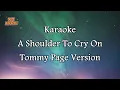 Download Lagu TOMMY PAGE A SHOULDER TO CRY ON KARAOKE VERSION