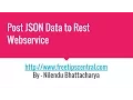 How To Create a Rest Service With POST method
