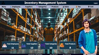 Inventory Management System Project Using Python Tkinter for GUI and MySQL for Backend Database