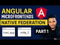 Angular Microfrontends with Native Federation Part 1 Setup Host Remote Apps Config Guide