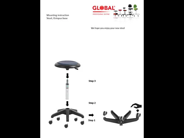 TABOURET MOBILE RÉGLABLE Basic