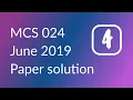 Exception finally clause Multithreading MCA MCS 024 Jun 19 paper solution PART 4