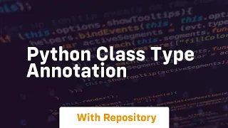 python class type annotation