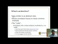 Lecture 10 - Interfaces