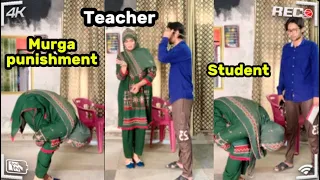 teacher and student murga punishment challenge viralvideo hijab funny challenge murgapunishment