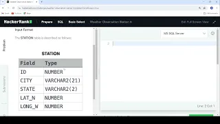 Weather Observation Station 6 Hacker rank solution Day SQL Basics