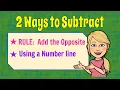 2 Ways to Subtract Negative Numbers 7 NS A 1