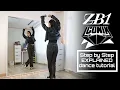 Step by Step ZEROBASEONE (제로베이스원) 'ICONIK' #dancetutorial EXPLAINED + Mirrored