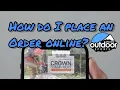 How to place an order online with Shoals Outdoor Sports