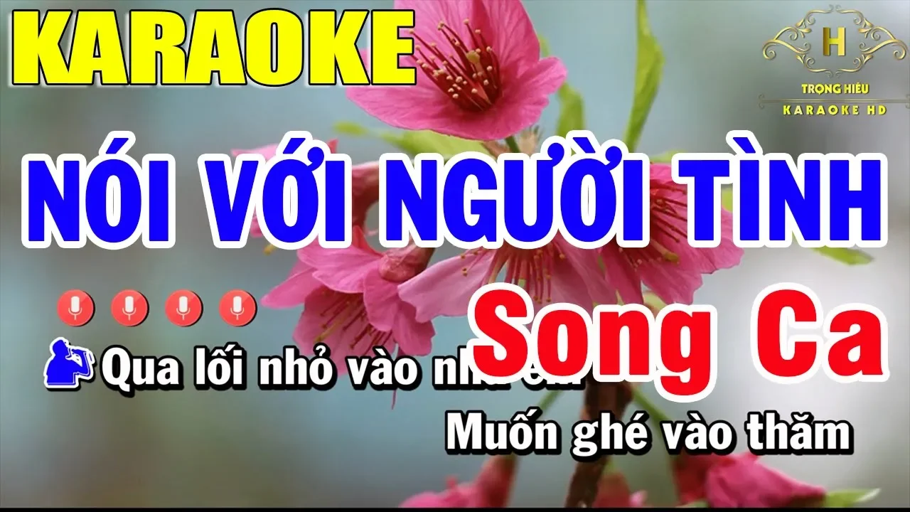 Karaoke Nói Với Người Tình Song Ca Nhạc Sống | Trọng Hiếu