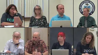Lock Haven City Council Regular Meeting 5 4 2026