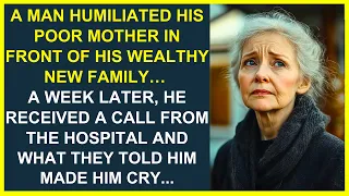 A MAN HUMILIATED HIS POOR MOTHER IN FRONT OF HIS NEW FAMILY A WEEK LATER, HIS REGRET WAS UNAVOIDABLE