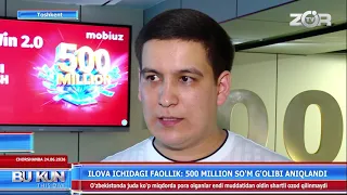  "Mobiwin 2.0" final yutuqli o‘yini. |  500 000 000 so‘mni kim yutib oldi?