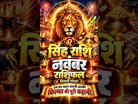 सिंह राशि नवंबर राशिफल 2026 🔥 दिवाली से धन लाभ या बड़ी परीक्षा? LEO NOVEMBER #astrology