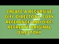 Create a recursive diff directory Copy reference and diff Recreate original directory