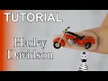 4D Harley Davidson Motorcycle Acrylic Nail Art Tutorial