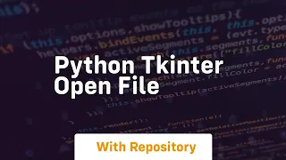 python tkinter open file
