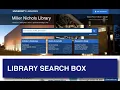 UMKC Libraries Main Search Bar