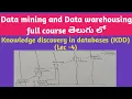 knowledge discovery in databases KDD in data mining and Data warehousing SRT Telugu Lectures